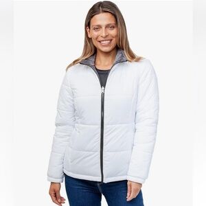 Free Country White Waterproof Butter Pile Lined Jacket Women’s XL Winter Coat